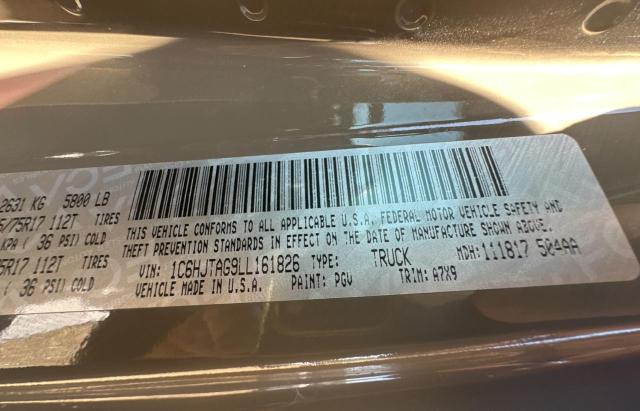 Photo 10 from auction – 2020 JEEP GLADIATOR with VIN 1C6HJTAG9LL161826