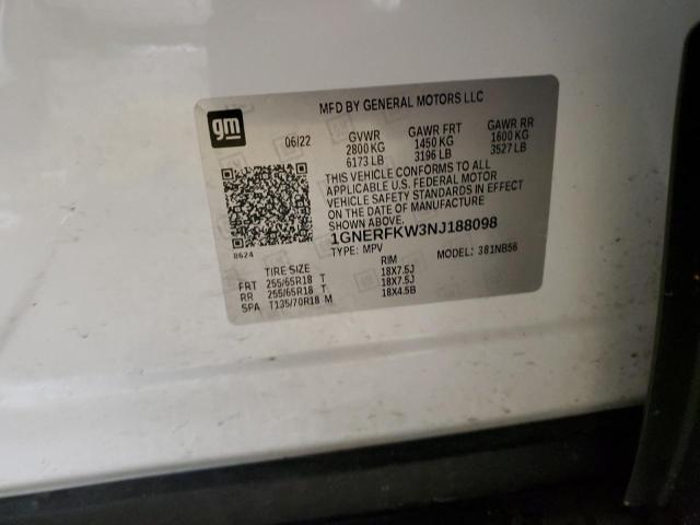 Photo 14 from auction – 2022 CHEVROLET TRAVERSE L with VIN 1GNERFKW3NJ188098