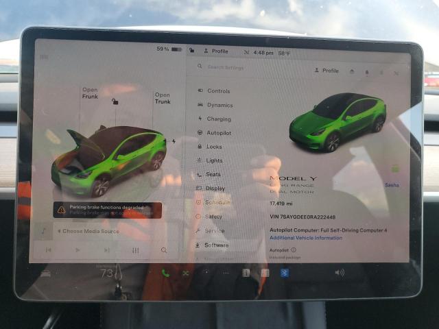Foto 9 de la subasta – 2024 TESLA MODEL Y con VIN 7SAYGDEE0RA222448