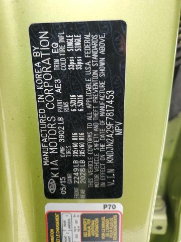 Photo 14 from auction – 2015 KIA SOUL with VIN KNDJN2A29F7817453