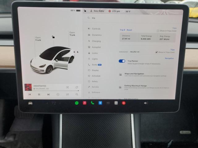 Photo 9 from auction – 2020 TESLA MODEL 3 with VIN 5YJ3E1EA1LF785317