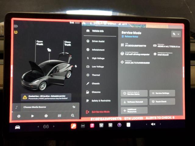 Photo 9 from auction – 2021 TESLA MODEL 3 with VIN 5YJ3E1EA3MF099779