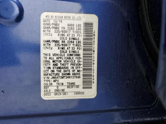 Photo 14 from auction – 2017 NISSAN ROGUE S with VIN JN8AT2MT3HW137846