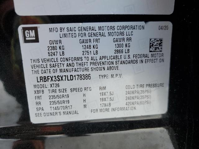 Photo 14 from auction – 2020 BUICK ENVISION P with VIN LRBFX3SX7LD178386