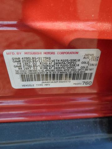 Photo 14 from auction – 2015 MITSUBISHI OUTLANDER with VIN JA4AD3A32FZ005573