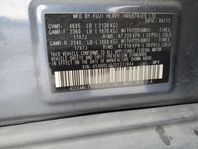 Photo 14 from auction – 2013 SUBARU OUTBACK 3. with VIN 4S4BRDJC7D2317844