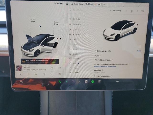 Photo 9 from auction – 2023 TESLA MODEL 3 with VIN 5YJ3E1EA1PF625427