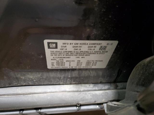 Photo 14 from auction – 2022 CHEVROLET TRAX 1LT with VIN KL7CJPSMXNB534067