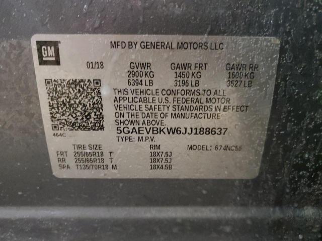 Photo 14 from auction – 2018 BUICK ENCLAVE PR with VIN 5GAEVBKW6JJ188637