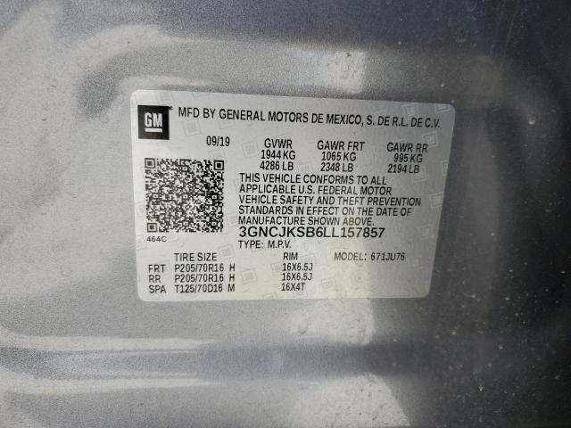 Photo 14 from auction – 2020 CHEVROLET TRAX LS with VIN 3GNCJKSB6LL157857