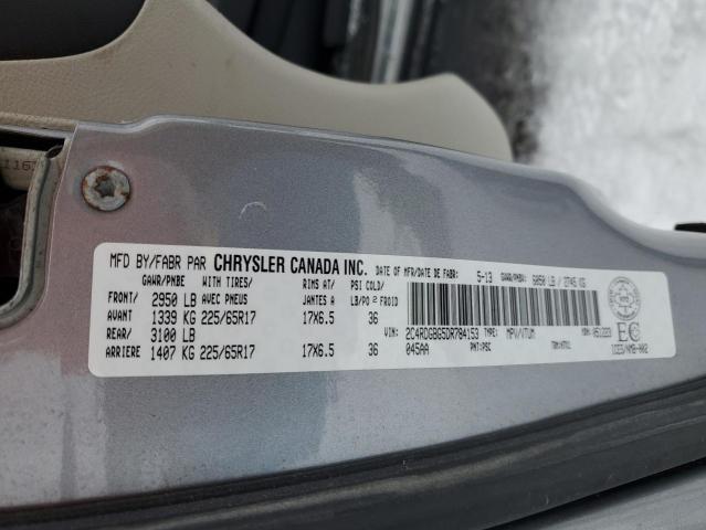 Photo 14 from auction – 2013 DODGE GRAND CARA with VIN 2C4RDGBG5DR784153