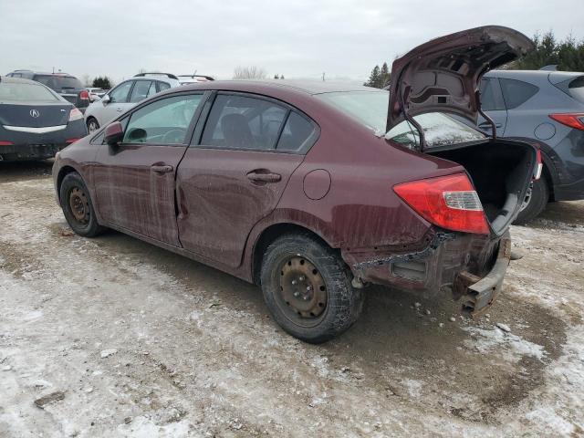 Photo 2 from auction – 2012 HONDA CIVIC LX with VIN 19XFB2F58CE041958