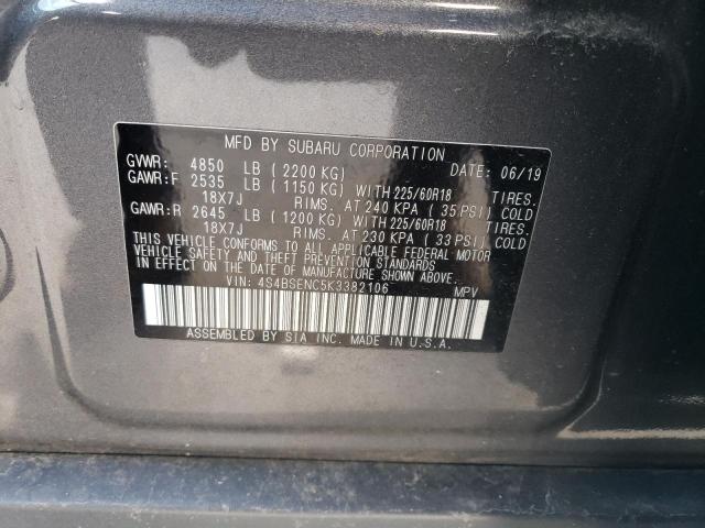 Photo 14 from auction – 2019 SUBARU OUTBACK 3. with VIN 4S4BSENC5K3382106