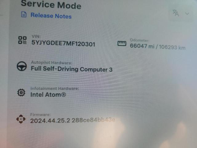 Photo 9 from auction – 2021 TESLA MODEL Y with VIN 5YJYGDEE7MF120301