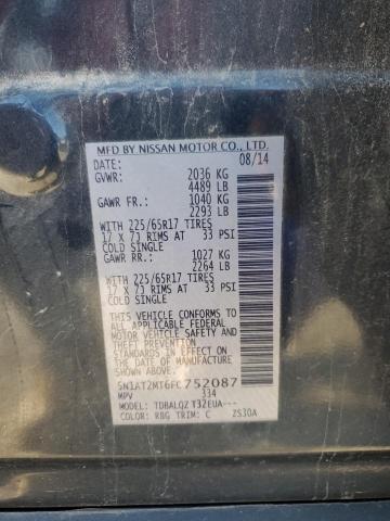 Photo 14 from auction – 2015 NISSAN ROGUE S with VIN 5N1AT2MT6FC752087