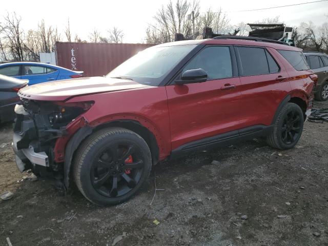 FORD EXPLORER S 2021 with VIN 1FM5K8GC8MGA90764 - Photo from auction