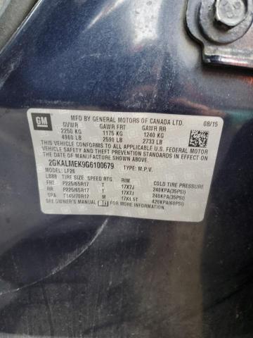 Photo 14 from auction – 2016 GMC TERRAIN SL with VIN 2GKALMEK9G6100679