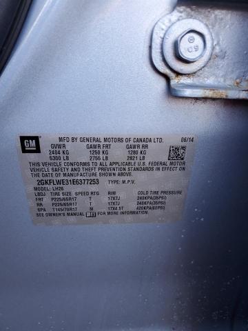 Photo 14 from auction – 2014 GMC TERRAIN SL with VIN 2GKFLWE31E6377253