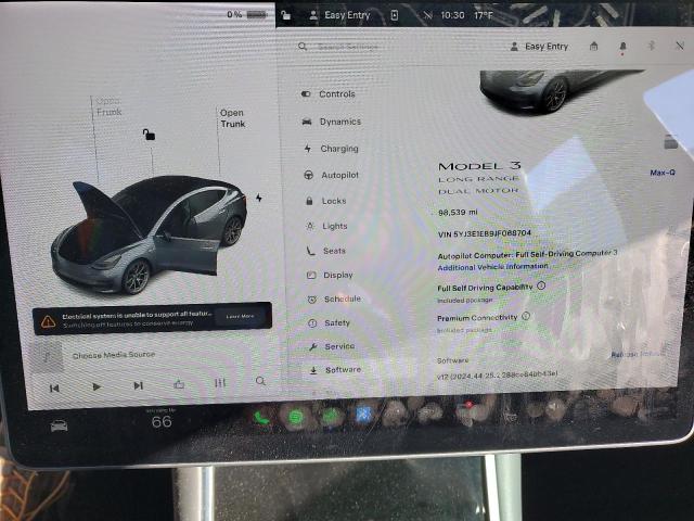 Photo 9 from auction – 2018 TESLA MODEL 3 with VIN 5YJ3E1EB9JF068704