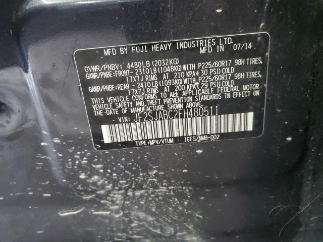 Photo 14 from auction – 2015 SUBARU FORESTER 2 with VIN JF2SJABC2FH480511