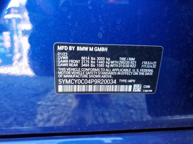 Photo 14 from auction – 2023 BMW X6 M with VIN 5YMCY0C04P9R20034