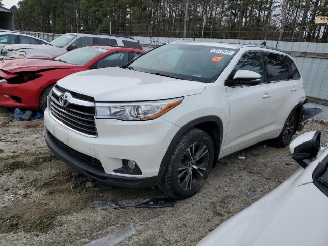 TOYOTA HIGHLANDER 2016 with VIN 5TDJKRFH5GS345967 - Photo from auction