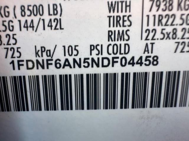 Photo 10 from auction – 2022 FORD F650 SUPER with VIN 1FDNF6AN5NDF04458