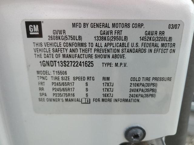 Photo 14 from auction – 2007 CHEVROLET TRAILBLAZE with VIN 1GNDT13S272241625
