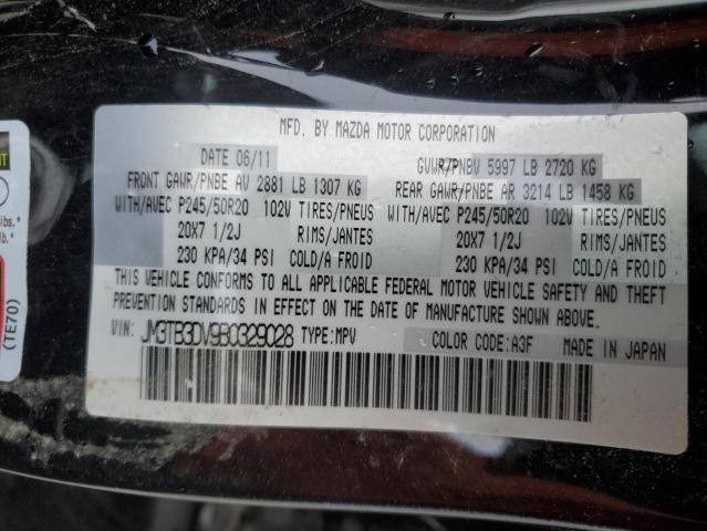Photo 14 from auction – 2011 MAZDA CX-9 with VIN JM3TB3DV9B0329028