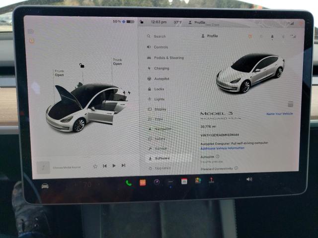 Photo 9 from auction – 2021 TESLA MODEL 3 with VIN 5YJ3E1EA8MF028044