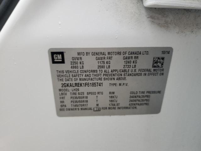 Photo 14 from auction – 2015 GMC TERRAIN SL with VIN 2GKALREK1F6185741