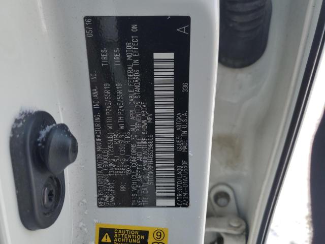 Photo 14 from auction – 2016 TOYOTA HIGHLANDER with VIN 5TDDKRFH4GS298606