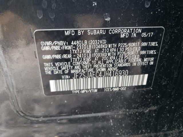 Photo 14 from auction – 2018 SUBARU FORESTER 2 with VIN JF2SJAEC4JH416930