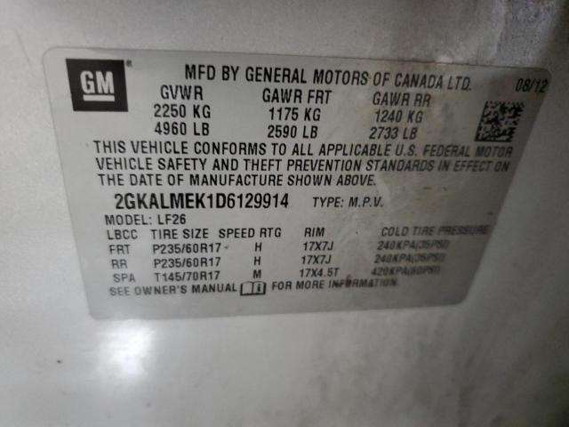 Photo 14 from auction – 2013 GMC TERRAIN SL with VIN 2GKALMEK1D6129914