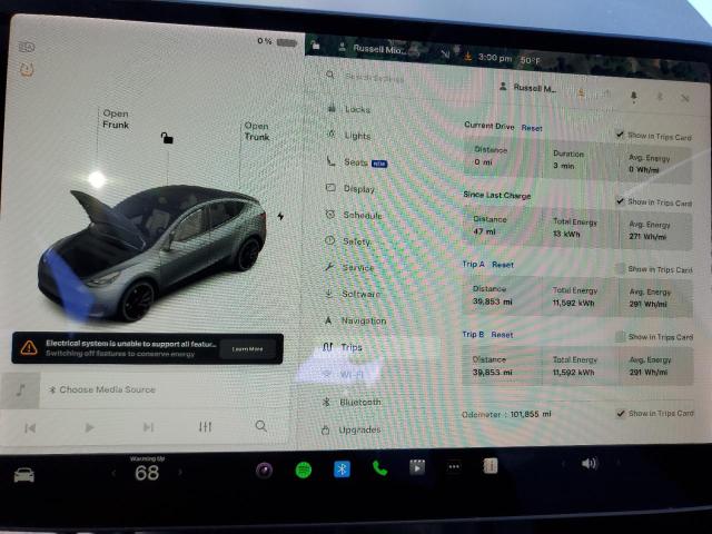 Photo 9 from auction – 2021 TESLA MODEL Y with VIN 5YJYGDEF5MF139423