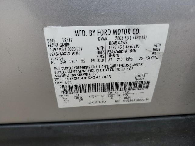 صورة رقم 14 من المزاد - 2018 FORD EXPLORER X مع VIN 1FM5K8D85JGA57023