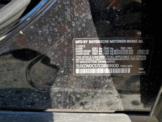 Photo 14 from auction – 2012 BMW X5 XDRIVE3 with VIN 5UXZW0C57C0B89930