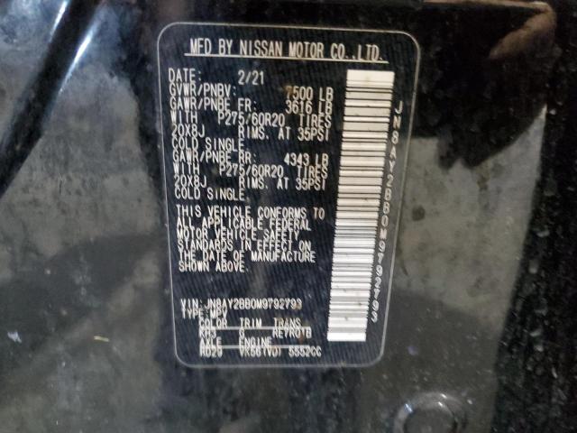 Photo 14 from auction – 2021 NISSAN ARMADA SL with VIN JN8AY2BB0M9792793