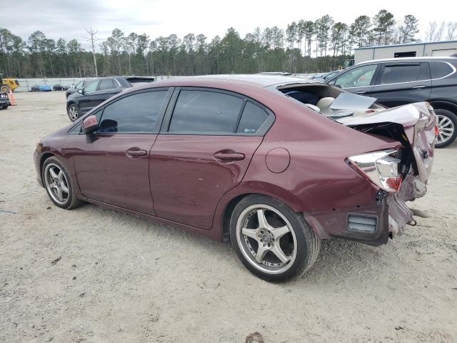 Photo 2 from auction – 2012 HONDA CIVIC LX with VIN 19XFB2F58CE384401