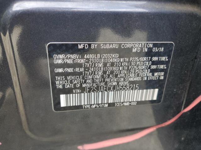 Photo 14 from auction – 2018 SUBARU FORESTER 2 with VIN JF2SJAECXJH558215