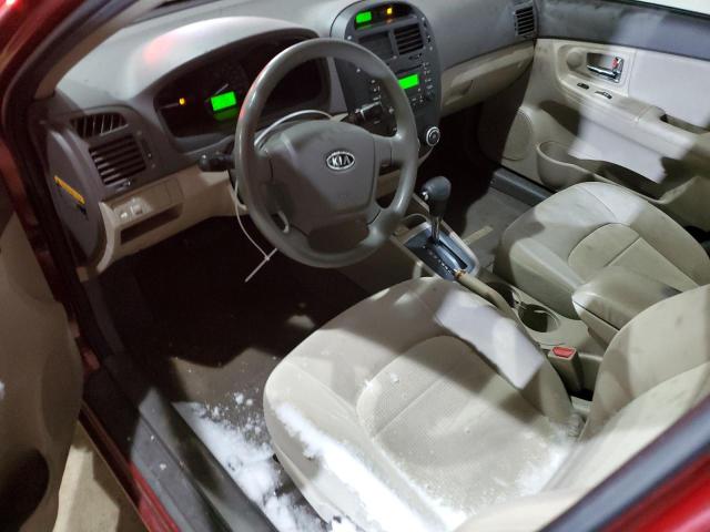 Photo 8 from auction – 2009 KIA SPECTRA EX with VIN KNAFE222795647787