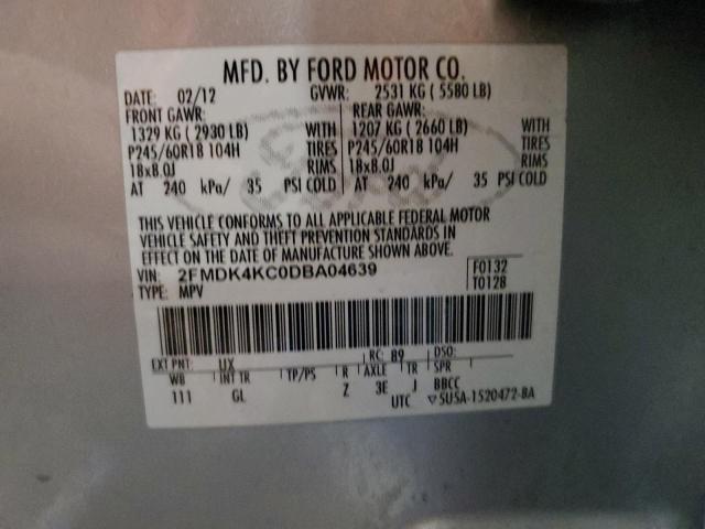 Photo 14 from auction – 2013 FORD EDGE LIMIT with VIN 2FMDK4KC0DBA04639
