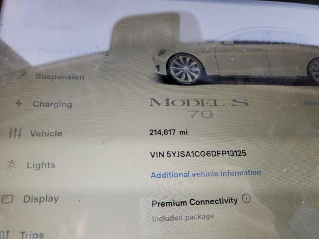 Photo 9 from auction – 2013 TESLA MODEL S with VIN 5YJSA1CG6DFP13125