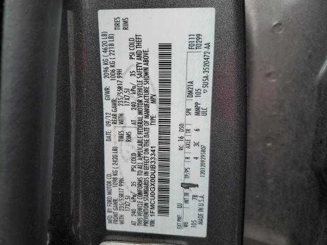 Photo 14 from auction – 2013 FORD ESCAPE SE with VIN 1FMCU0GX0DUB33341