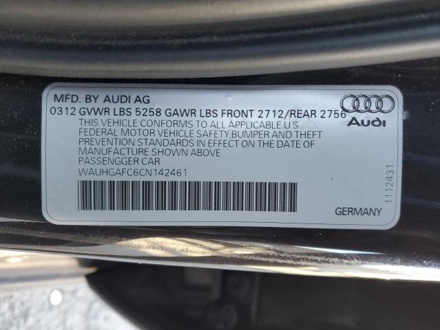 Photo 10 from auction – 2012 AUDI A6 PRESTIG with VIN WAUHGAFC6CN142461