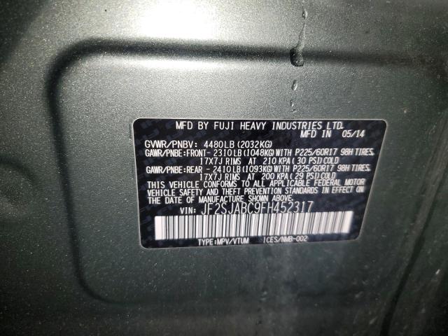 Photo 14 from auction – 2015 SUBARU FORESTER 2 with VIN JF2SJABC9FH452317