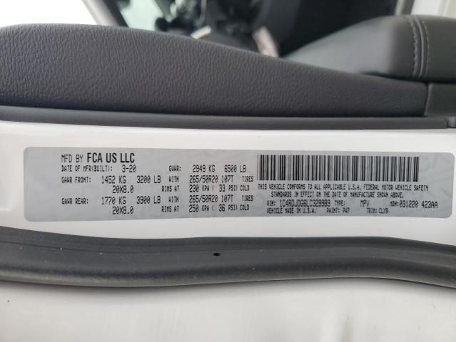 Photo 14 from auction – 2020 DODGE DURANGO GT with VIN 1C4RDJDG6LC329989