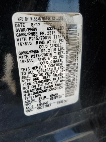 Photo 14 from auction – 2013 NISSAN ROGUE S with VIN JN8AS5MT3DW505232