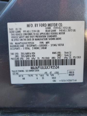 Photo 14 from auction – 2018 FORD ECOSPORT S with VIN MAJ6P1ULXJC192534