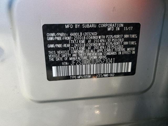 Foto 14 de la subasta – 2018 SUBARU FORESTER 2 con VIN JF2SJARC1JH523041